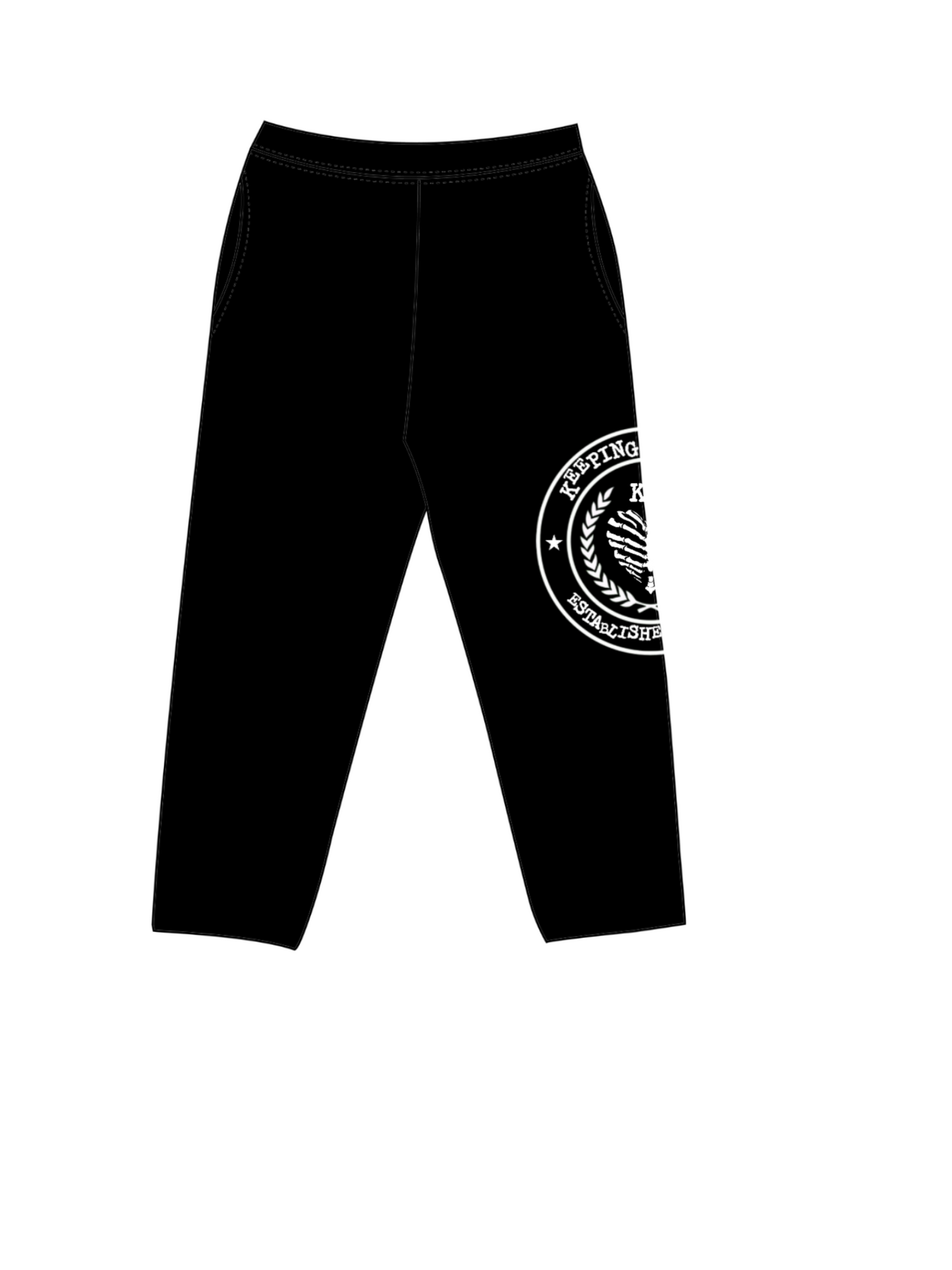 BLACK KLA UNIVERSITY SWEATPANTS