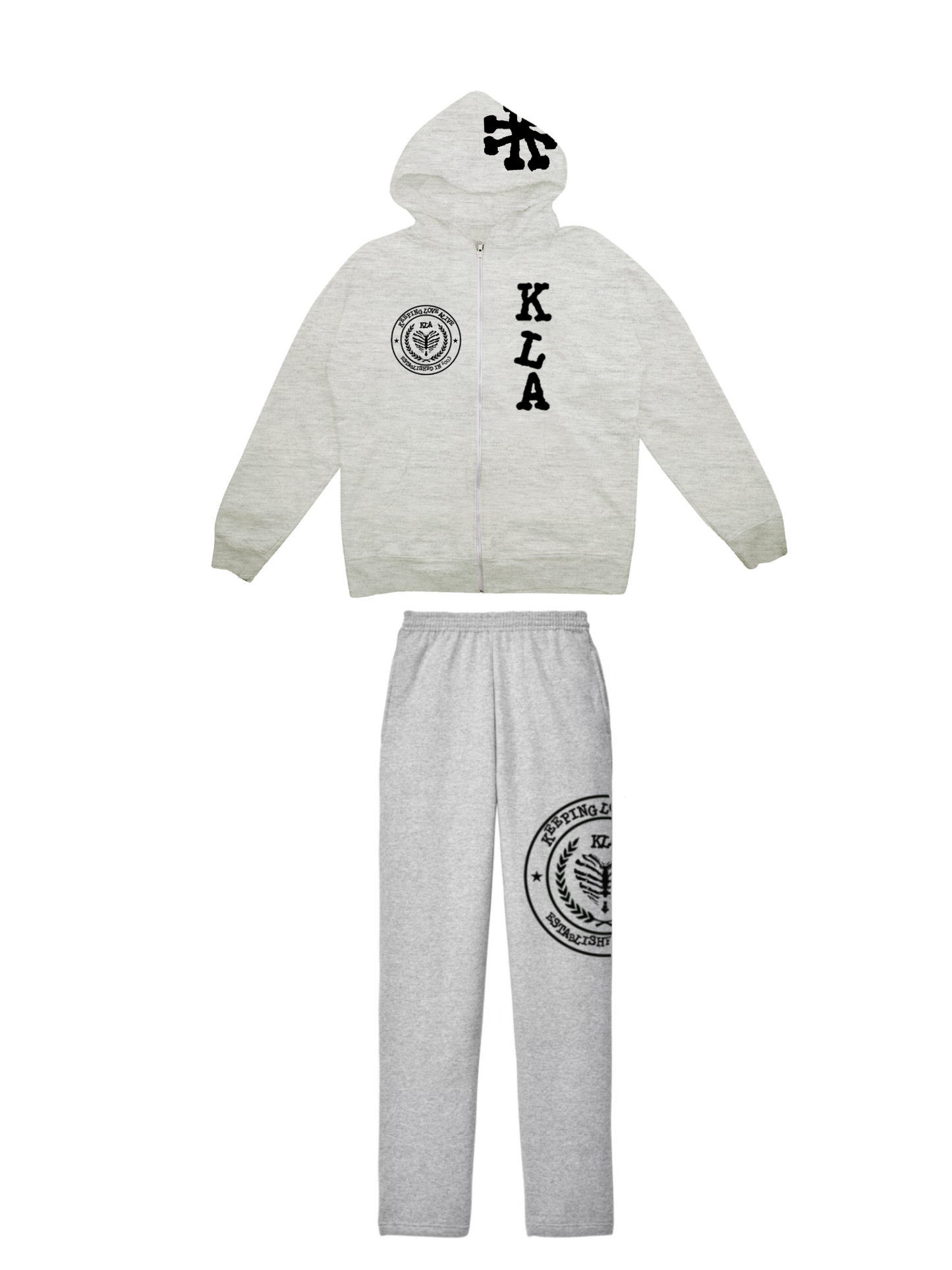 Grey Kla University Sweatsuit