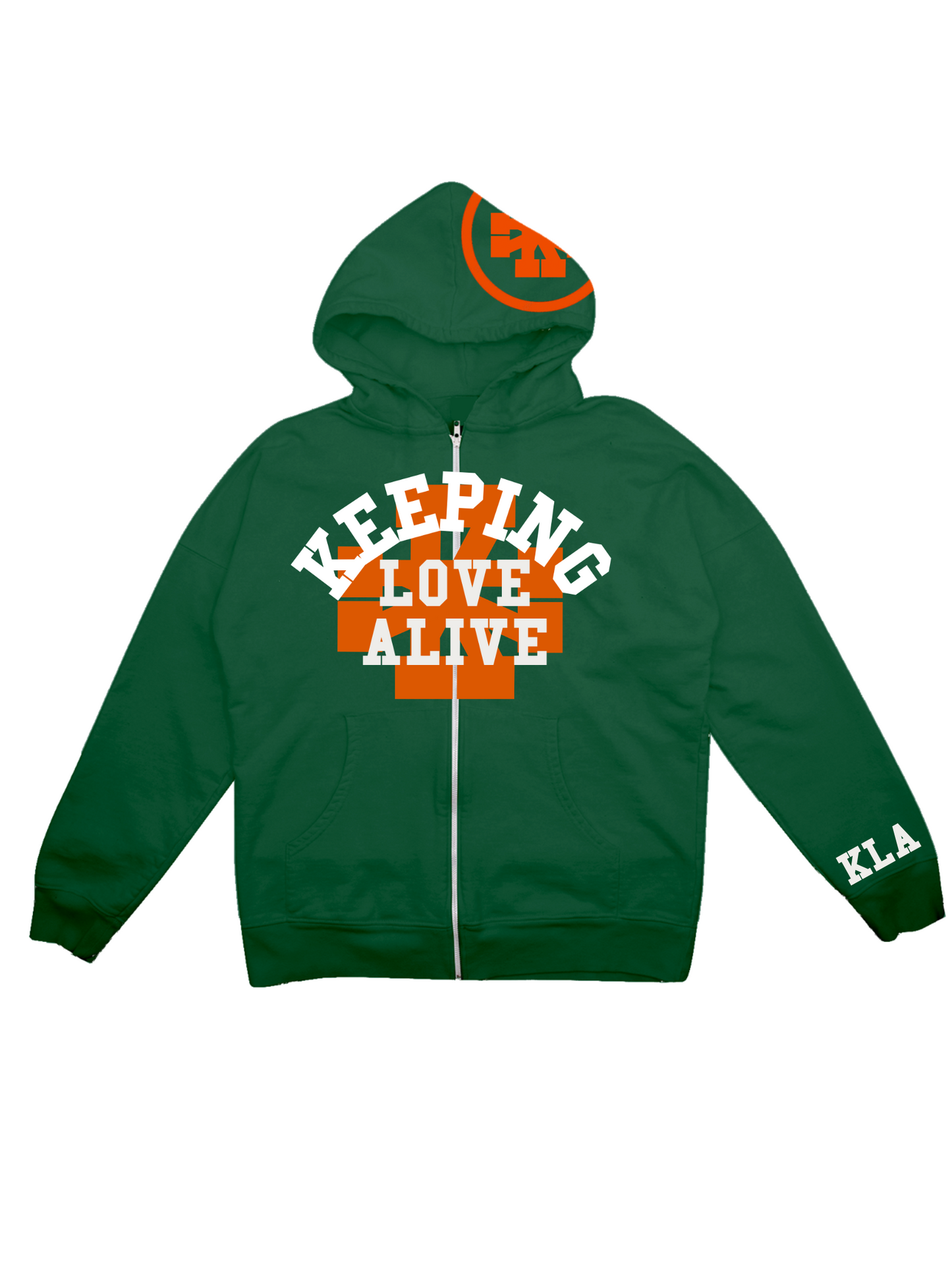 Keeping Love Alive 2.0 Green Zipup