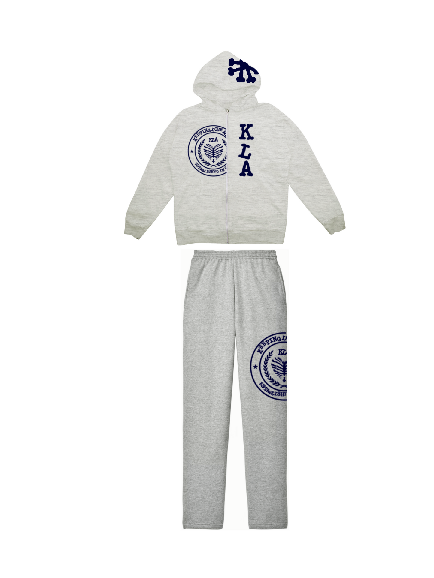GREY/NAVY KLA UNI SWEATSUIT