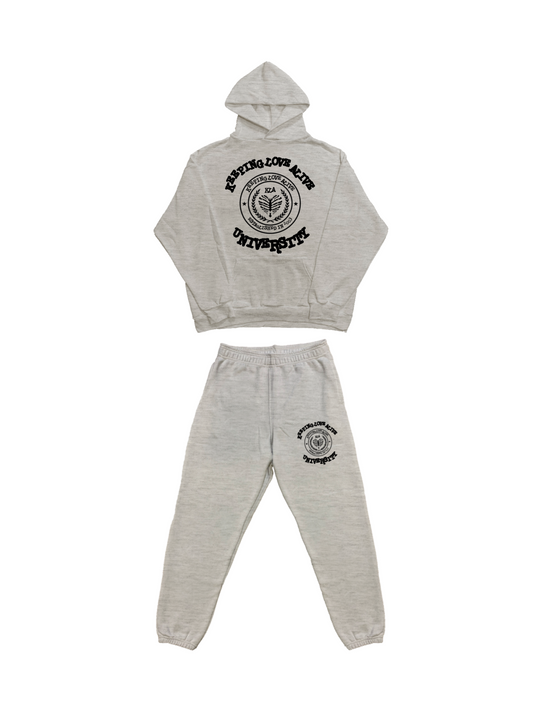 GREY UNIVERSITY SWEATSUIT
