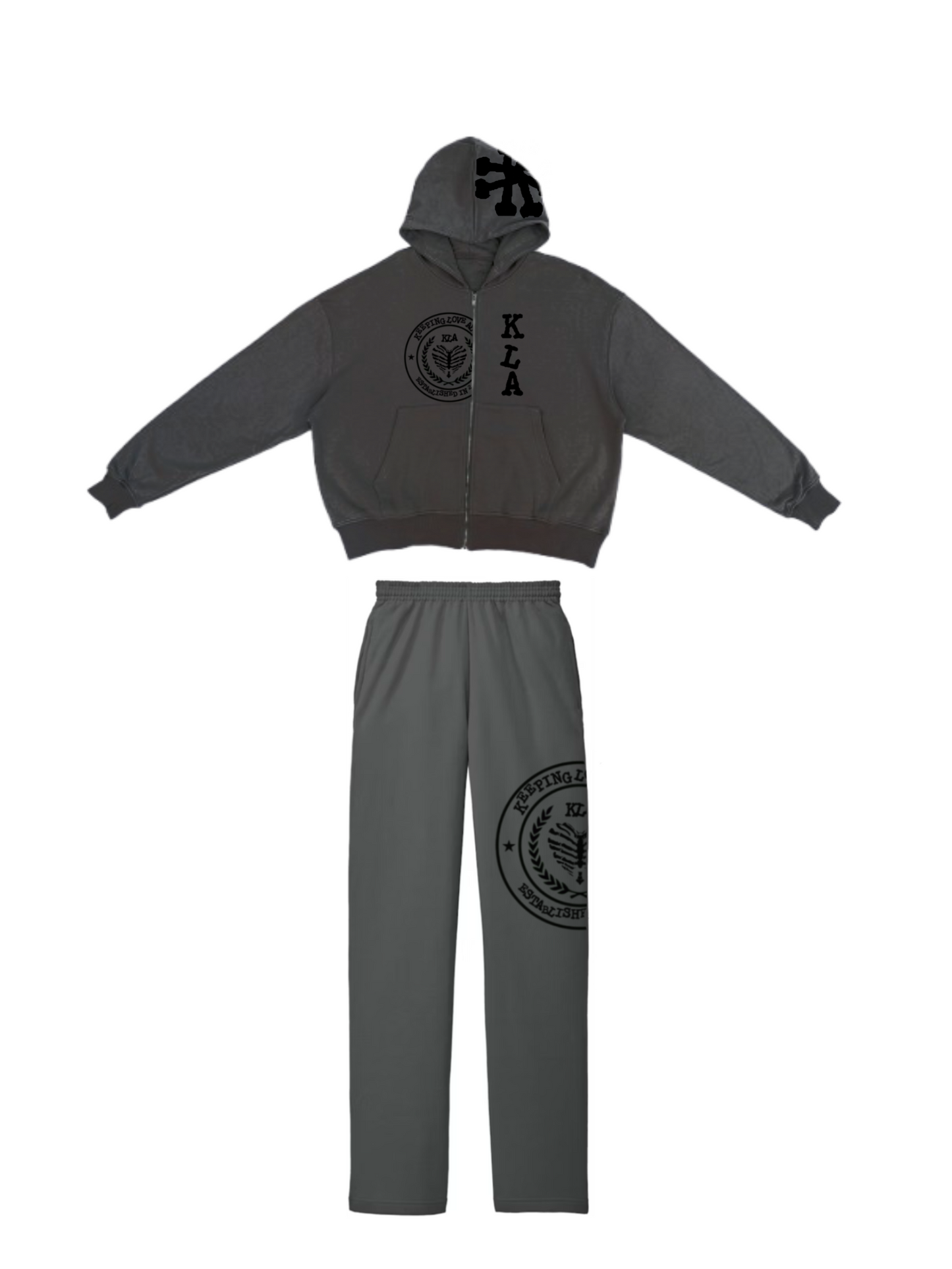 CHARCOAL KLA UNI SWEATSUIT