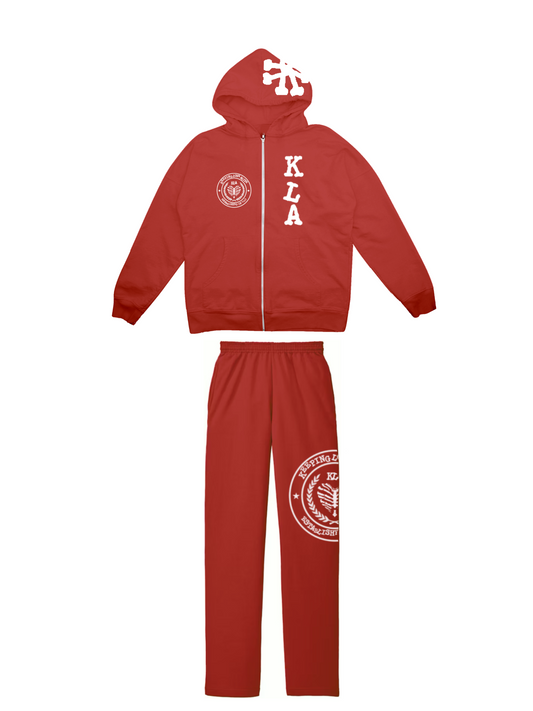 Red Kla University Sweatsuit