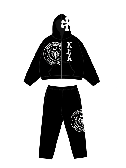 BLACK KLA UNI SWEATSUIT