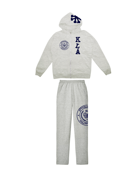 Grey/Navy Kla University Sweatsuit