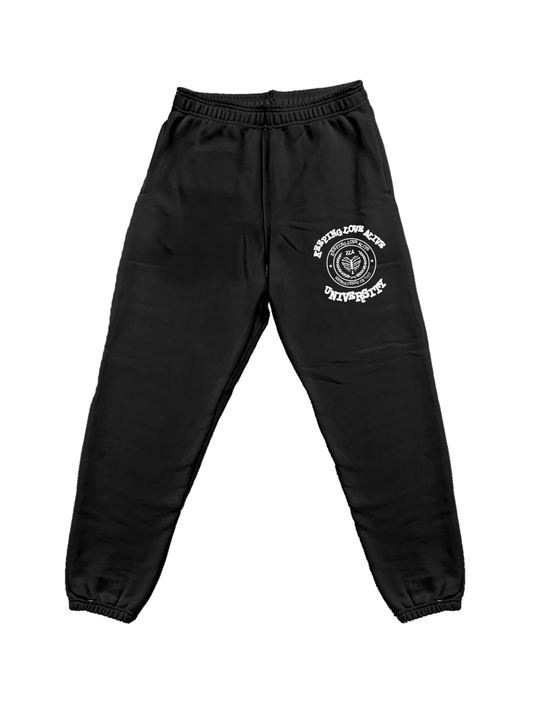 BLACK KLA UNIVERSITY JOGGERS