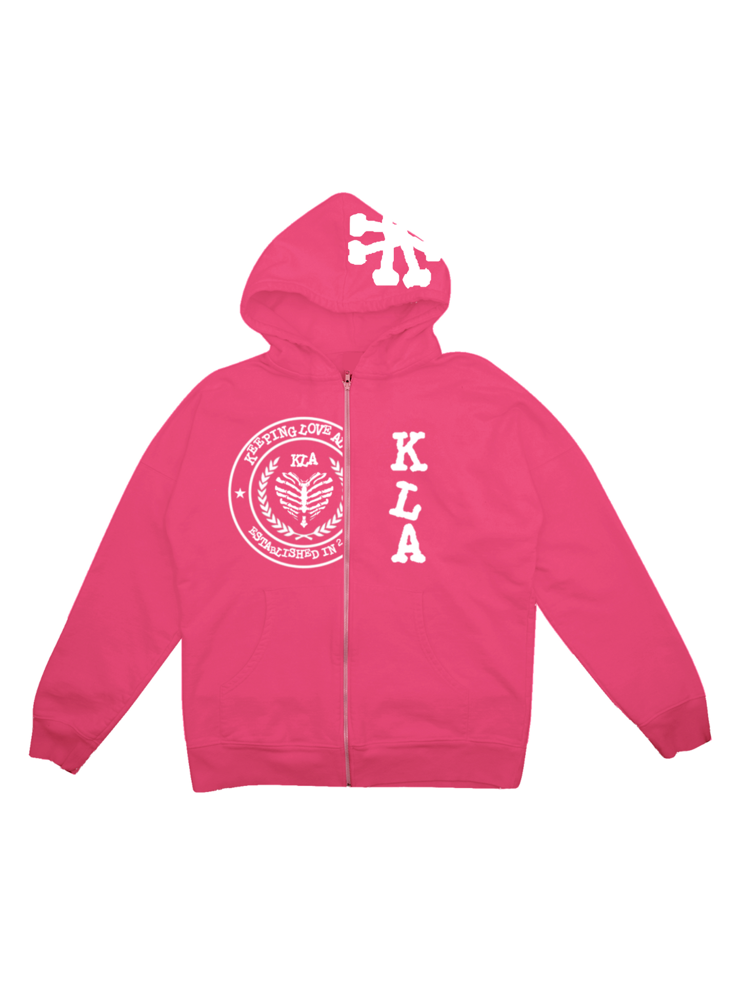 PINK KLA UNI ZIPUP