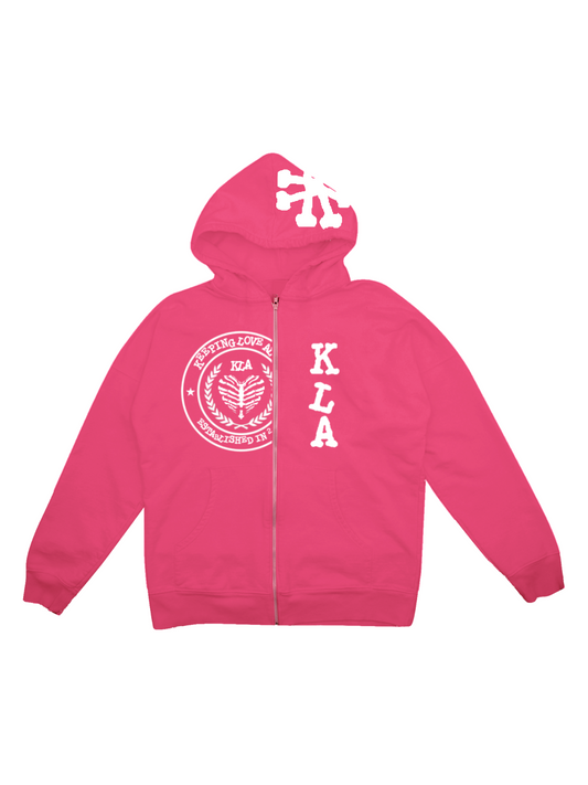 PINK KLA UNI ZIPUP