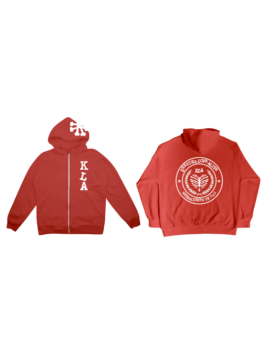 RED KLA UNIVERSITY ZIPUP