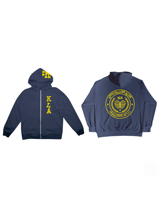 NAVY KLA UNIVERSITY ZIPUP
