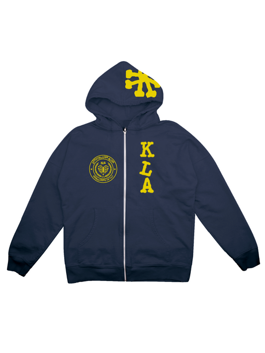 Navy Kla University Zipup