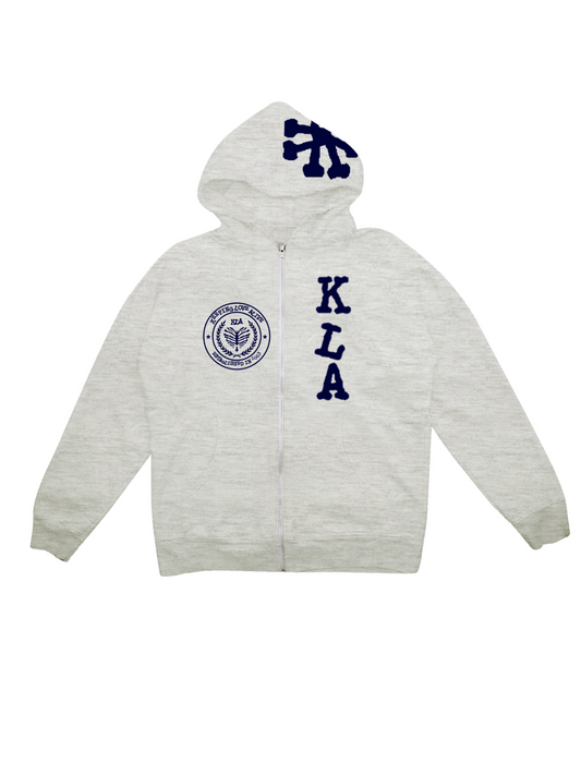 Grey/Navy Kla University Zipup