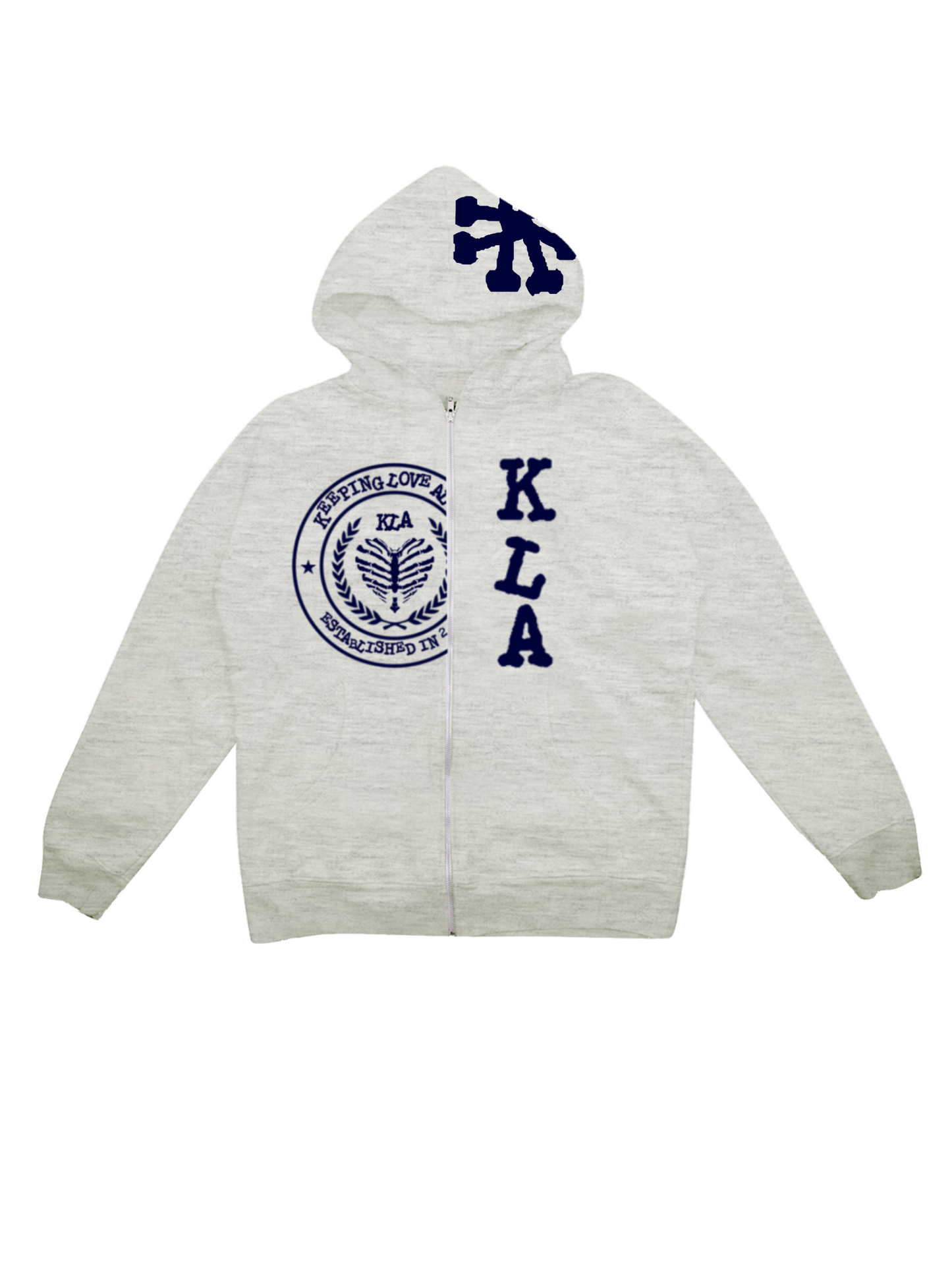 GREY/NAVY KLA UNI ZIPUP