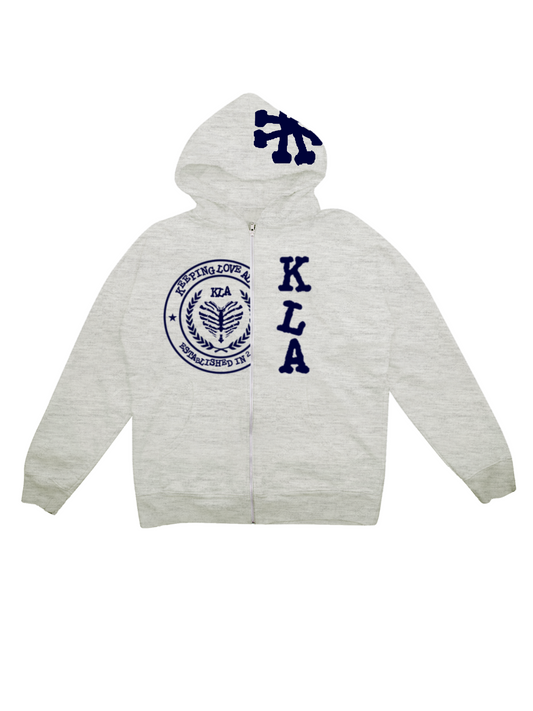 GREY/NAVY KLA UNI ZIPUP