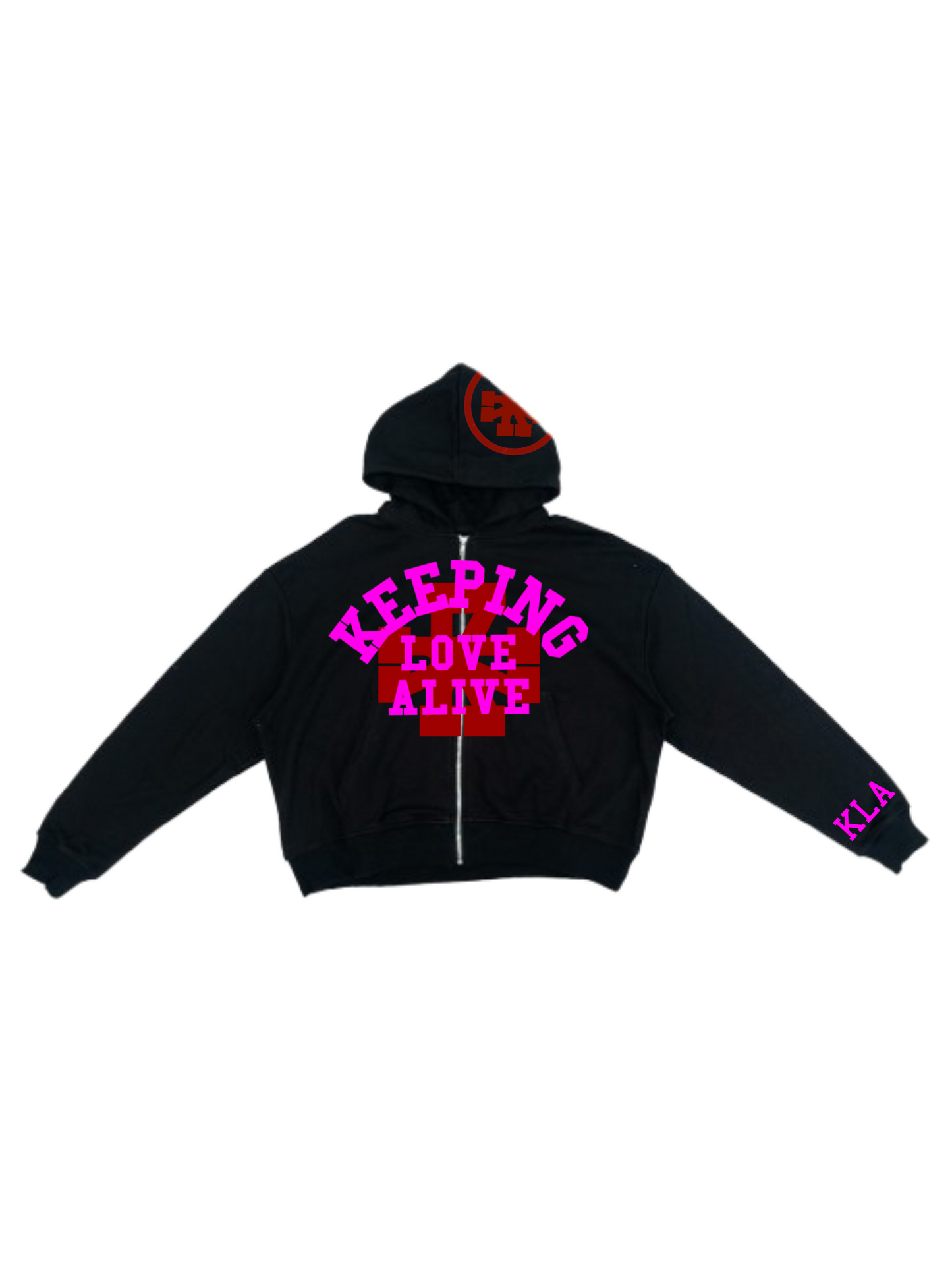 Keeping Love Alive 2.0 Strawberry Zipup