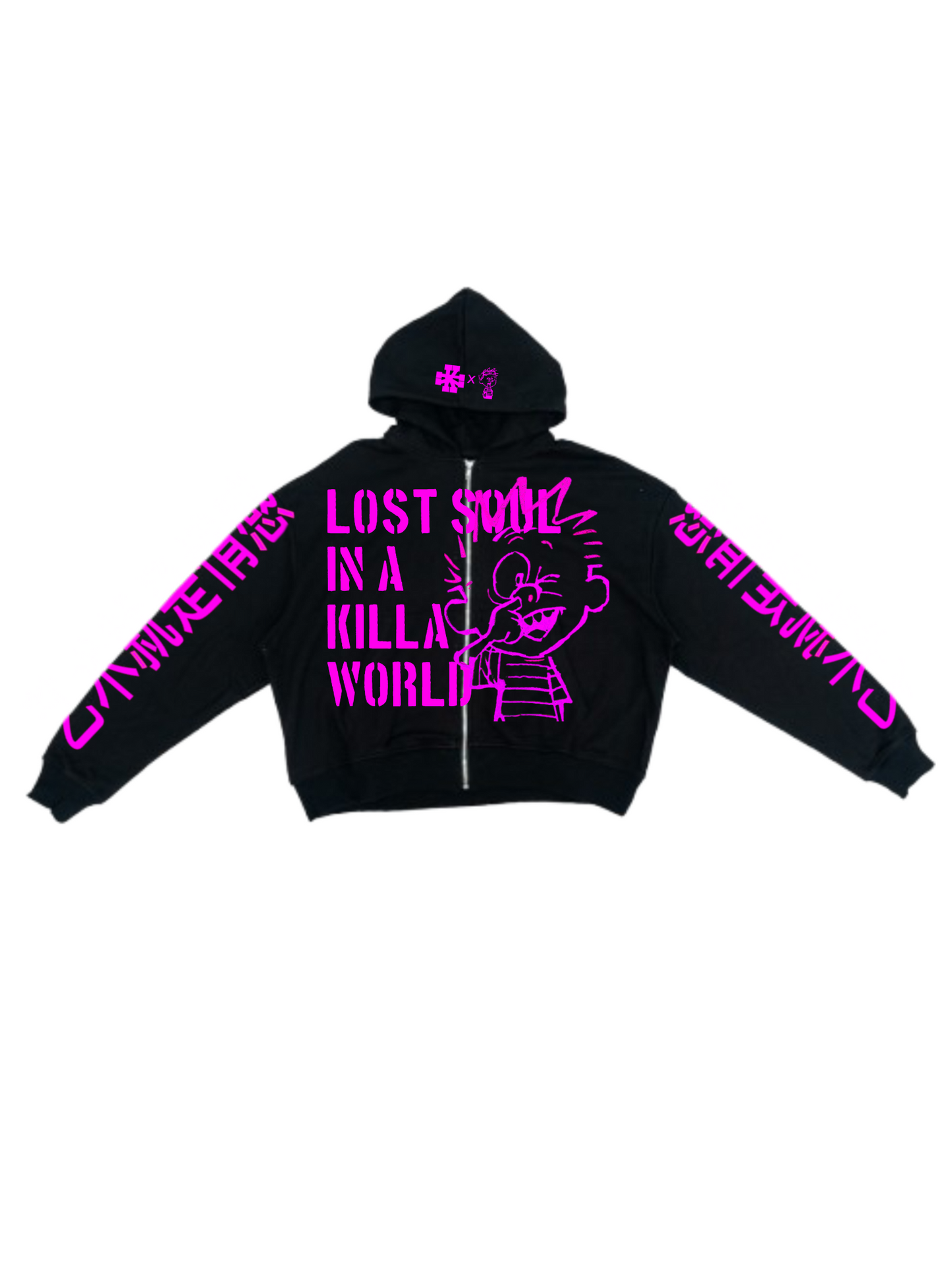 Lost Soul Pink Zipup