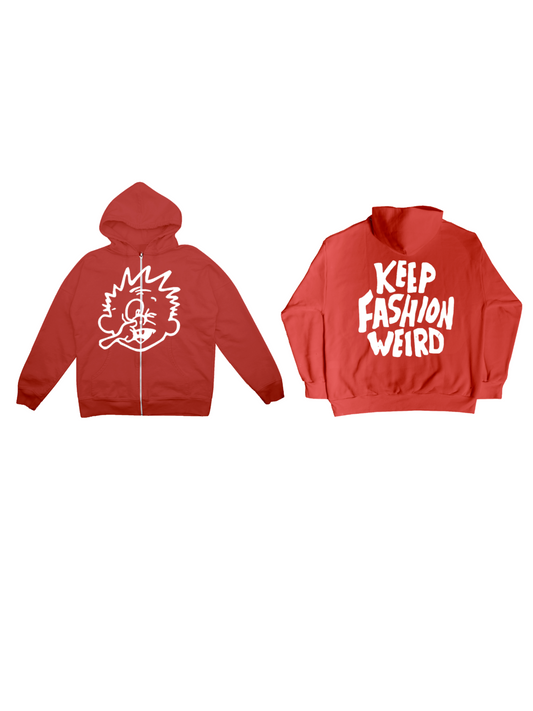 KFW Red Zipup