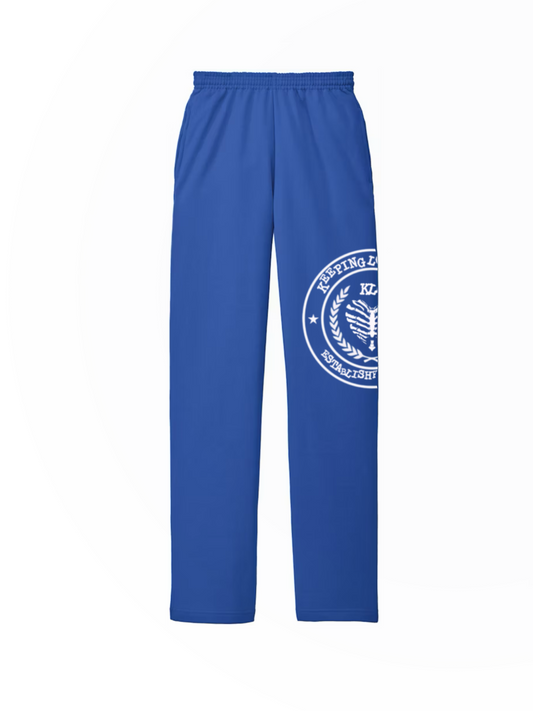 BLUE KLA UNIVERSITY SWEATPANTS