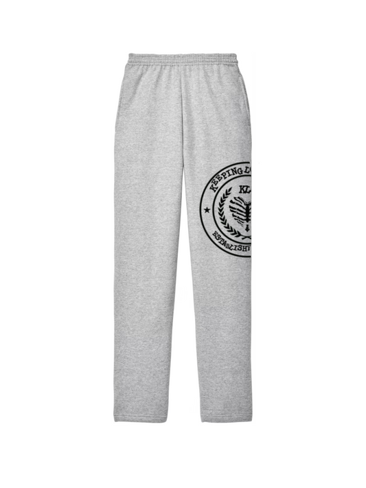 GREY KLA UNIVERSITY SWEATPANTS