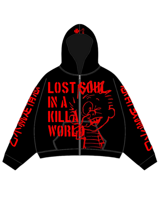 Lost Soul Red Zipup