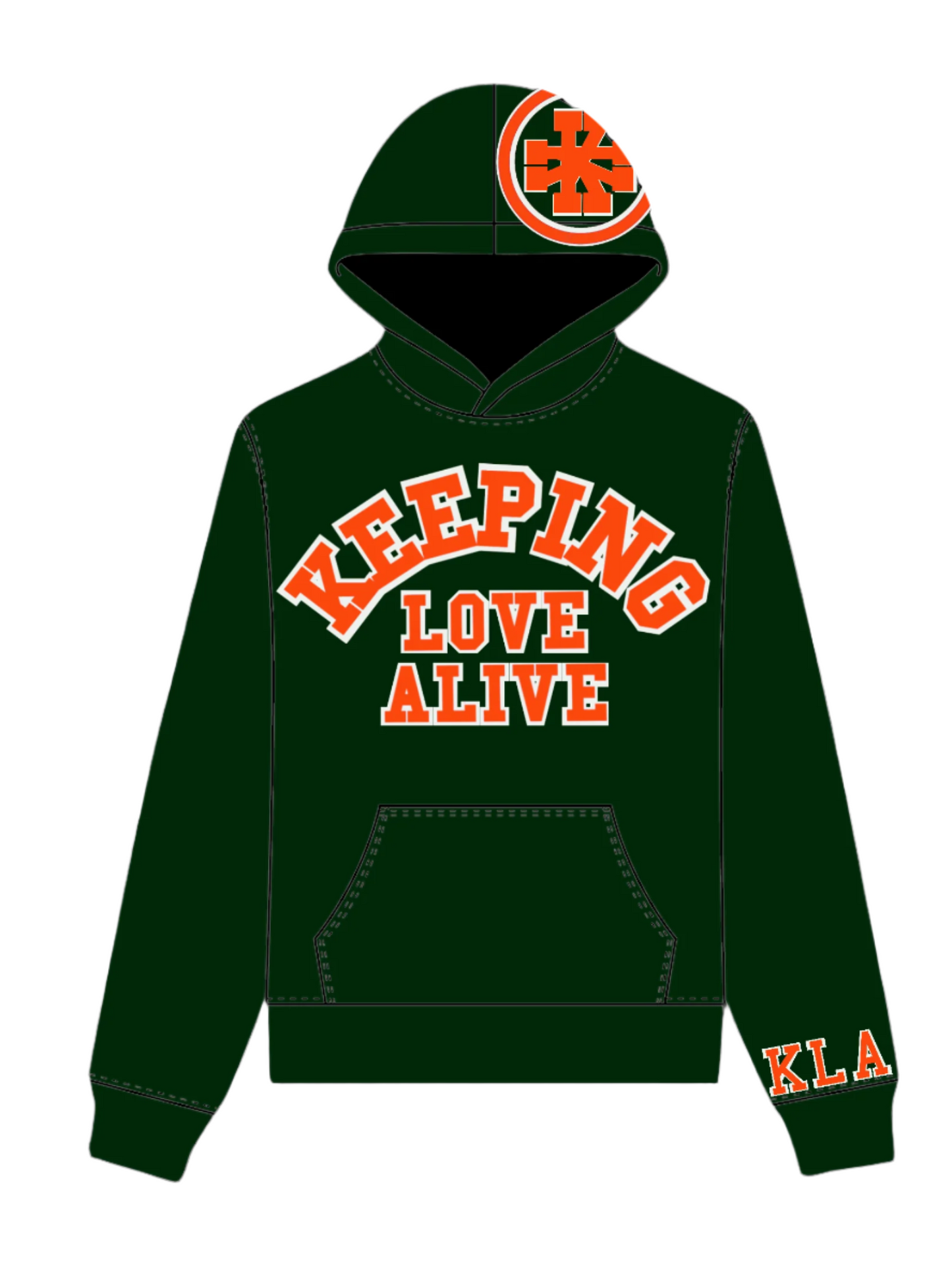 Keeping Love Alive 3.0 Green Hoodie