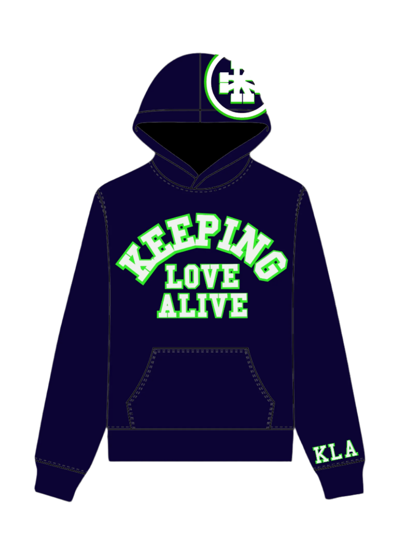 Keeping Love Alive 3.0 Navy Blue Hoodie